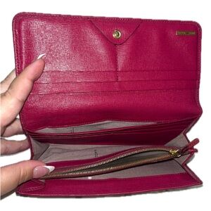 Fendi Women’s Leather Crayons Continental Wallet, Fuschia Pink